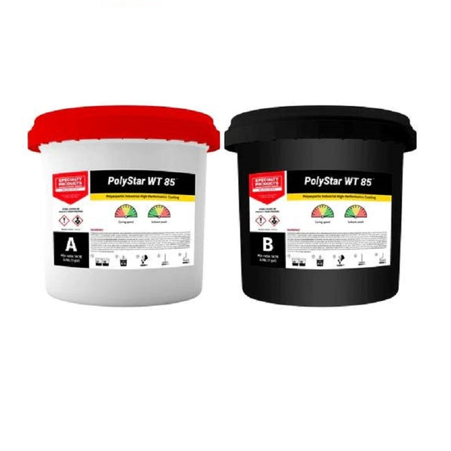 Polyaspartic Kit - Top Coat - Low Odor - Transparent (2 Gallon Kit (POLYSTAR WT 85)
