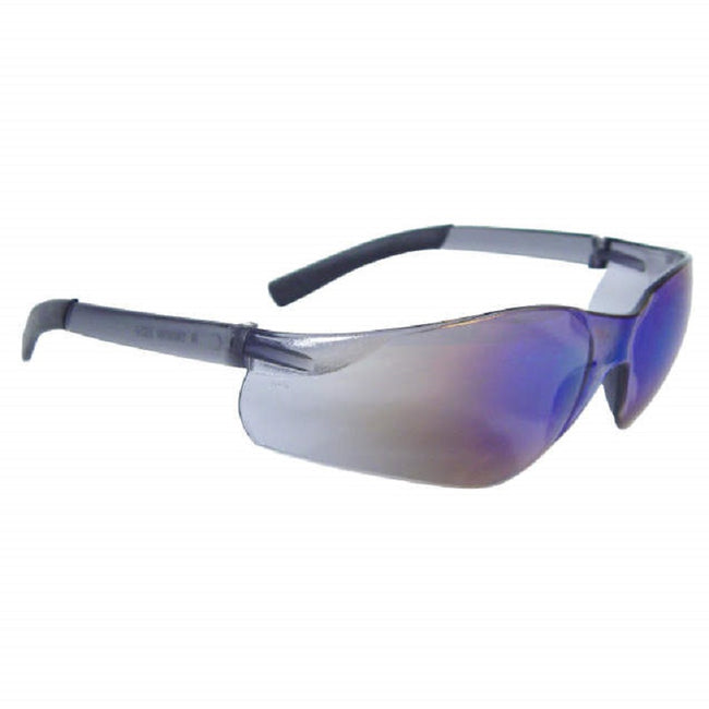Safety Glasses - Rad-Sequel Blue Mirror with Rubber Tipped Temples (AT1-70-CA)