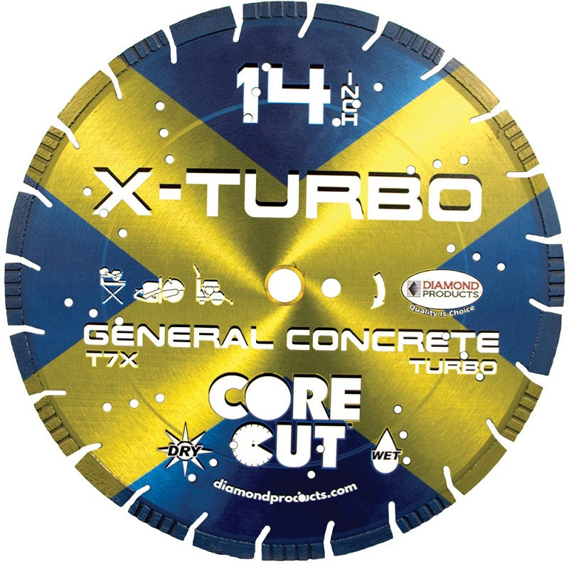 Concrete Blade - 14" x .125 x 1" X-Turbo High Speed General Purpose (63760)