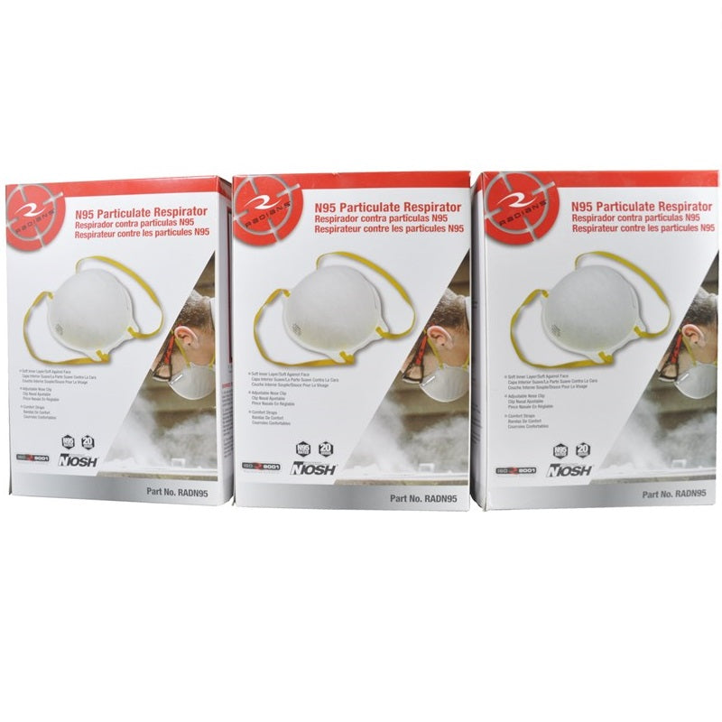 N95 Particulate Respirator Masks (Box 20) (RADN95)