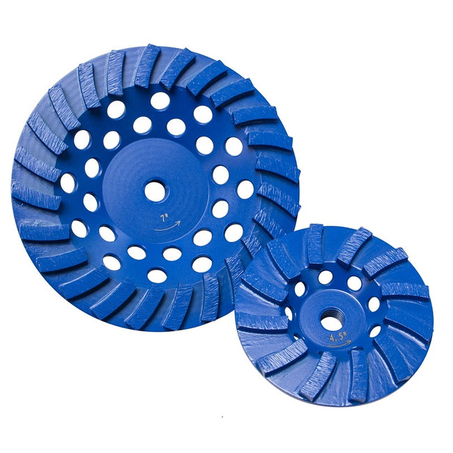 Cup Grinder Wheel 5" Star Blue Spiral Turbo (60853)