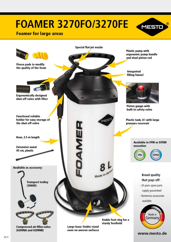 Sprayer - Mesto Industrial Foaming 8L-2.2Gal (3270FO)